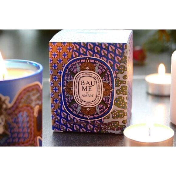 DIPTYQUE Baume d'Ambre Bougie Parfumee Scented Candle 2.4oz/70g 2018 Holiday - Picture 4 of 12